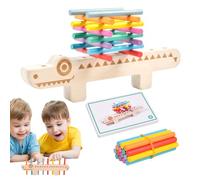 Color Match Set - Game Di Smistamento In Legno In Legno, Giocattolo Puzzle Di Impilamento | Allenatore Di Abilità Motorie A Forma Di Con 55 Carte A Doppia Faccia, Gioco Di Ricon