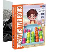 Color Matching Toys, Toddler Ball Sorting Game, Educational Activity Set, Sensory Fidget Gadget, Tool for Travel Classroom Preschool Stocking Basket Kindergarten, 10.24 x 8.27 x 1.69 inches