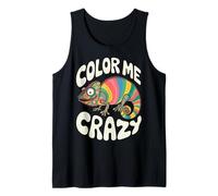 Color Me Crazy Chameleon Design Canotta