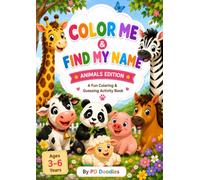 Color me & Find my name: Animals Edition