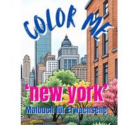 Color me, Malbuch für Erwachsene: 'new york'