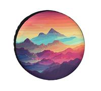 Color Mountain - Coperture per pneumatici con gradiente, impermeabili, anti UV, 26 pollici, per camper, camion, SUV, rimorchi, universali, per tutte le stagioni