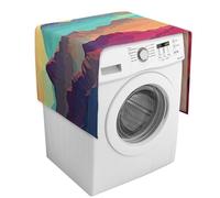 Color Mountain Gradient Copertura per lavatrice con tasche portaoggetti Rondella Asciugatrice Top Copertura antipolvere 137,9 x 52,1 cm Frigorifero Cucina Cuscinetti Protettivi Decorazioni per la Casa
