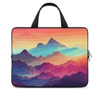 Color Mountain Gradient Custodia per laptop da 17 pollici Custodia protettiva da viaggio per computer portatile o tablet