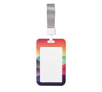 Color Mountain - Porta badge con cordino staccabile, in plastica rigida, impermeabile, porta badge da lavoro, per insegnanti, infermiere, dottori, ufficio