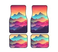 Color Mountain - Set di 4 tappetini per auto, morbidi, spessi, in neoprene, antiscivolo, per tutte le stagioni, universali, anteriori e posteriori, per SUV e camion