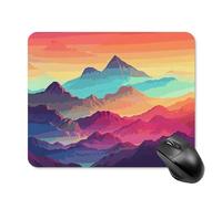 Color Mountain - Tappetino per mouse quadrato con base in gomma antiscivolo, 20 x 25 cm, ultra sottile, per computer, laptop, ufficio, accessori da scrivania