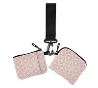 Color Nature Diamonds Boho - Portafogli da donna con doppio portafoglio per biglietti da visita, dimensioni compatte, con portachiavi, confezione da 2