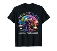 Color Our World Summer Reading 2025 Amante dei libri sugli alberi Maglietta