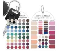 Color Palette Cards - 12-Season Portable Color Template Guide Card Set