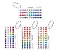 Color Palette Cards - 4 Pieces Scratch Proof Vibrant Portable