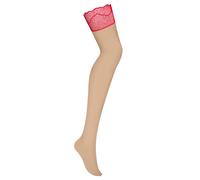 Color Pelle Calze per Reggicalze Cupide Desir Di Obsessive Con Rosse