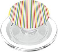 Color Pop Candy Stripes - Multicolore Verticale Linee Arcobaleno PopSockets PopGrip per MagSafe