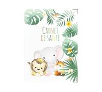 Color Pop® Custodia per libretto sanitario per bambini - Fabbricazione francese - PVC stampato - Per libretto sanitario, ordinanze... - 22 x 16 cm (Stampa Safari)