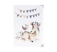 Color Pop Protezione per libretto sanitario dei bambini - Made in Francese - PVC stampato - per libretto sanitario, prescrizione - 22 x 16 cm (stampato Bambi)