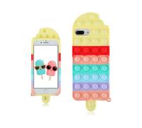 Color Popsicle for iPhone 6 Plus/6S Plus/7 Plus/8 Plus Case Silicone Case?Design Funny Cute Unique Fidget Aesthetic Cover Cases for Boys Girls Youth(f
