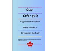Color quiz: Cognitive stimulation. Boost memory. Strengthen the brain.