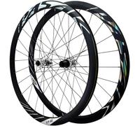 Color,Ruote da Strada 700C Anteriore E Posteriore, Coppia di Ruote A Sgancio Rapido, Cerchi A Doppio Spessore, Freno A Disco, Mozzi 100/135 Mm, 24 Fori, per 8-12 velocità