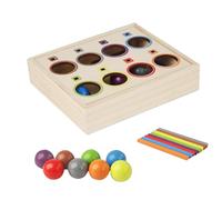Color Sorting Ball Toy 1 Set, Wooden Balls Colour Sorting Toys, Wood Color Shape Sorting Toys, Matching Shapes Stacker Toy Wood Sensory Puzzle Toys Matching Game Gift Choice For Toddler, Christmas