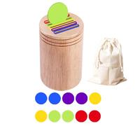 Color Sorting Toys for Kids, Educational Sensory Game Fine Motor Skill Toy Preschool Learning Activity for Kids Travel Play Early Development Puzzle and Logical Thinking 11x7x7cm