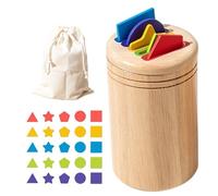 Color Sorting Toys for Kids, Educational Sensory Game Fine Motor Skill Toy Preschool Learning Activity for Kids Travel Play Early Development Puzzle and Logical Thinking 11x7x7cm