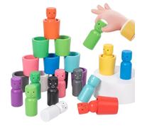 Color Sorting Toys - Stacking Cups Game | Educational Color Matching Toy For Kids | Learning Sorting Cups For Fine Motor Skills Early Education | F́or Boys Girls Age 3 Plus Home Preschool Scho