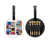 Color Space Sense - Borsa portaoggetti per tee da golf, facile da trasportare e più efficiente per giocare a golf, colore: Nero