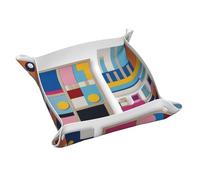 Color Space Sense - Vassoio portaoggetti in pelle, portachiavi, monete, orologi, orecchini e altri accessori, un must per la casa