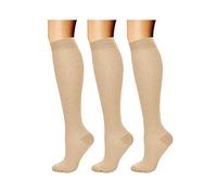 Color Stripe Winter The Socks 3 e Tn Pairs Calzini sottili in cotone primaverile da donna abbigliamento invernale da donna (NUDE, taglia unica)