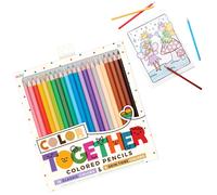 Color Together Buntstifte, 24 Stück (18 klassische und 6 Hautfarben)