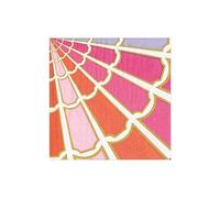 Color Wheel Pink Caspari - Tovaglioli da cocktail, 25 cm, quadrati, confezione da 20