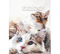 Color Your Cares Away: Charming Cats & Mandala Magic Coloring Book
