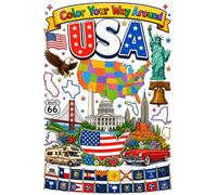 Color Your Way Around United States of America