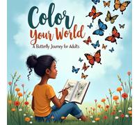 Color Your World: A Butterfly Journey for Adults: 50 Elegant Thin Line Art of Butterflies, Flowers, and Nature Scenes - Perfect for Relaxation, Creativity, and Mindful Coloring for Adults