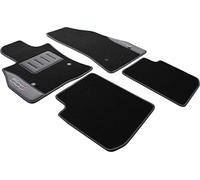 COLOR0000002G, Tappeti auto moquette antiscivolo, Su misura, 2 Ricami, Grigio