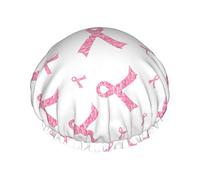Color1 Gorro de ducha Flamencos en el agua Gorros de ducha de baño reutilizables para mujeres Pelo largo Doble capa Impermeable Gorro de ducha de baño Protector de cabello para niños Niñas Mujeres 1 p