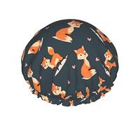Color5 Gorro de ducha Daisy Gorros de ducha de baño reutilizables para mujeres Cabello largo Doble capa Impermeable Gorro de ducha de baño Protector de cabello para niños Niñas Mujeres 1 paquete
