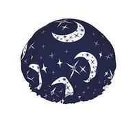 Color8 Gorro de ducha Daisy Gorros de ducha de baño reutilizables para mujeres Cabello largo Doble capa Impermeable Gorro de ducha de baño Protector de cabello para niños Niñas Mujeres 1 paquete