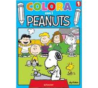 Colora con i Peanuts. Ediz. illustrata. Vol. 1: Blu