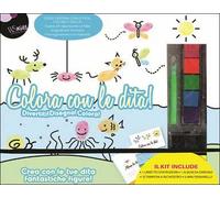 Colora con le dita! Divertiti! Disegna! Colora! Crea con le dita fantastiche figure! Con gadget