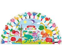 Colora dinosauri. Ediz. a spirale. Con 20 gomme. Con 20 matite colorate