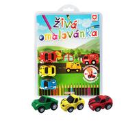 Colora e corri - auto da corsa, set di 3 macchinine a retrocarica