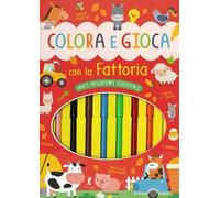 Colora e gioca con la fattoria. Con 8 pennarelli