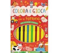 Colora e gioca con la fattoria. Con 8 pennarelli