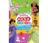 Colora e gioca con le principesse. Mega color. Disney princess. Ediz. illustrata