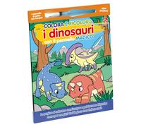 Colora e ricolora i dinosauri. Ediz. illustrata. Con pennello