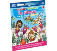 Colora e ricolora le sirene. Ediz. illustrata. Con pennello magico