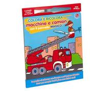 Colora e ricolora macchine e camion con il pennarello magico. Ediz. a colori. Con pennarello