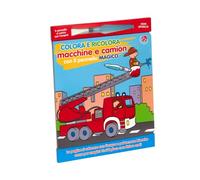Colora e ricolora macchine e camion con il pennarello magico. Ediz. a colori. Con pennarello