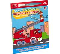 Colora e ricolora macchine e camion con il pennarello magico. Ediz. a colori. Con pennarello